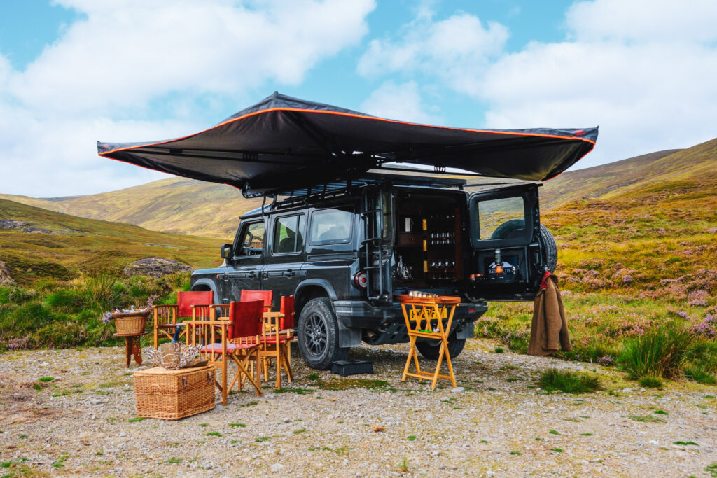 Elevenses on the Ben Alder Estate are the height of luxury and style.