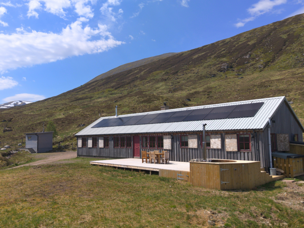 A closer look at Culra Lodge and its spa facilities (Ben Alder Estate).