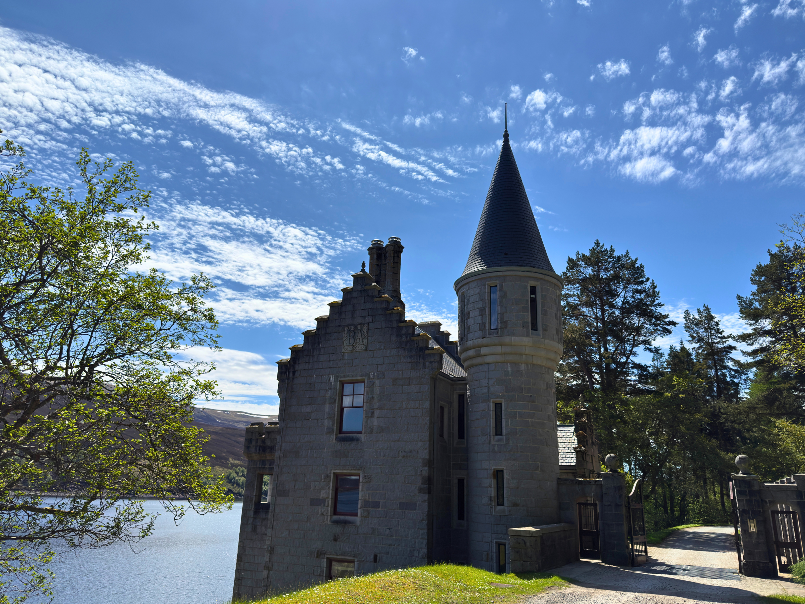 A view from behind the Gate Lodge (Ben Alder Estate).