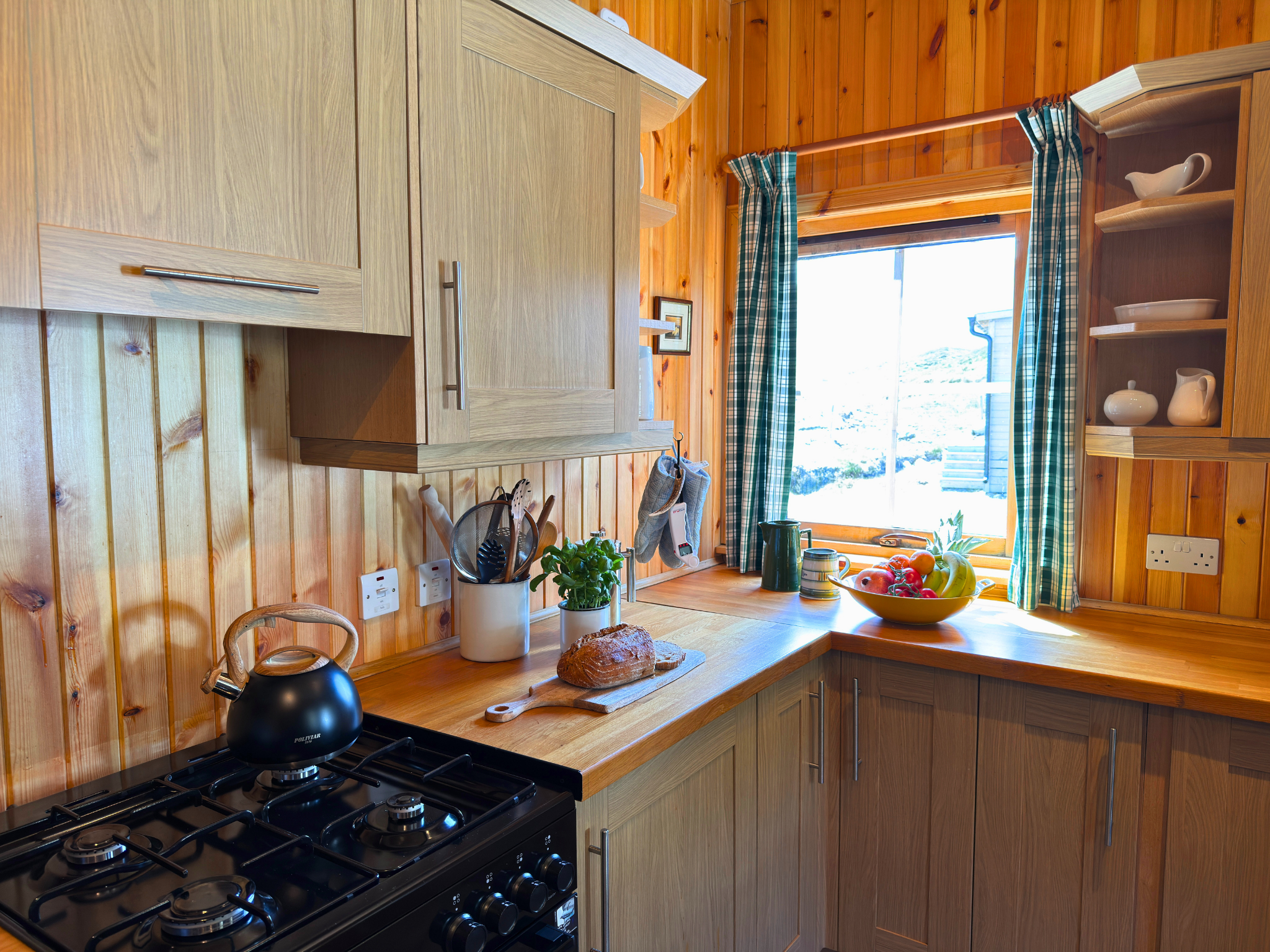 A refined offering in the kitchen of Culra Lodge (Ben Alder Estate).