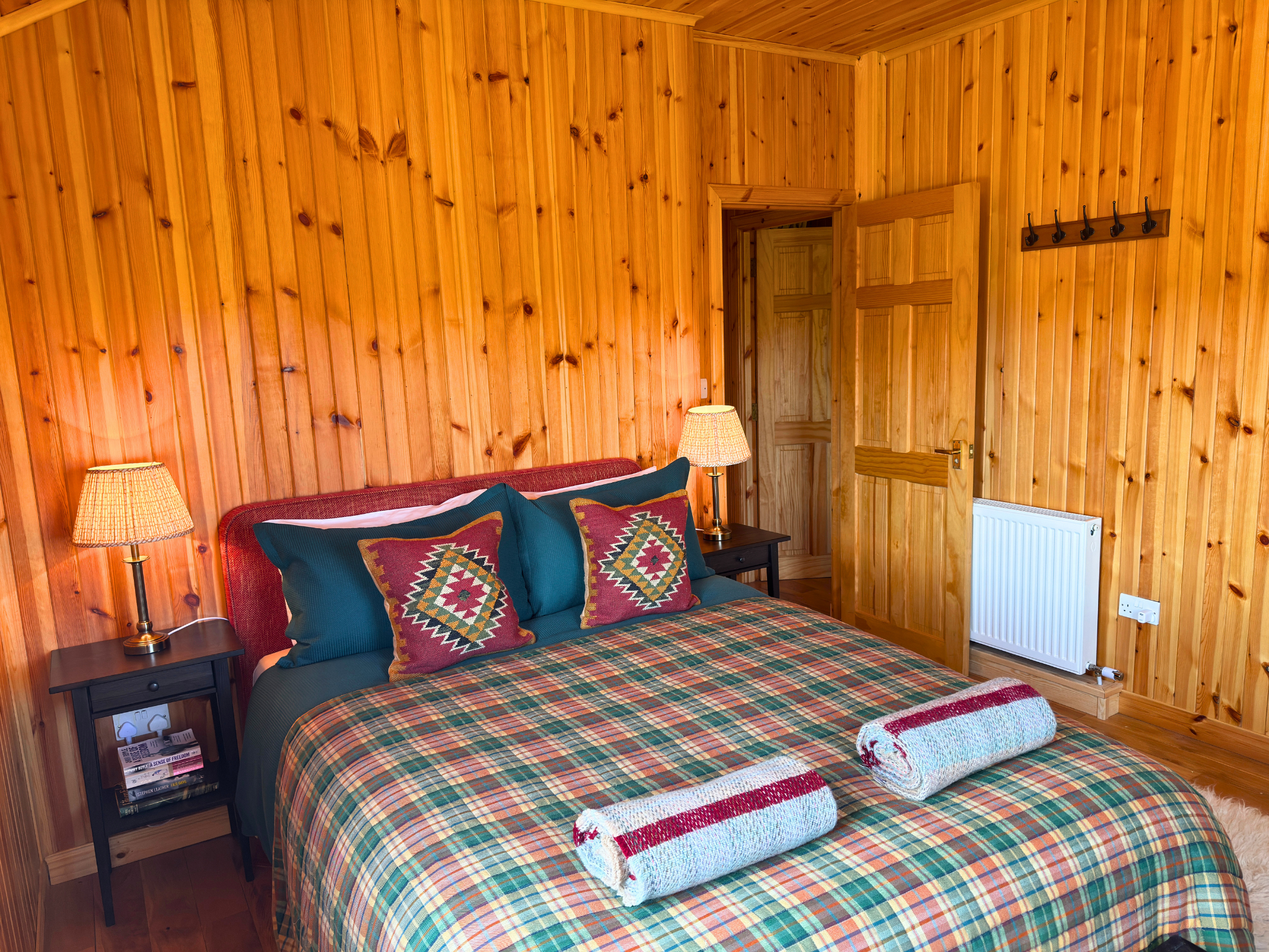 A double room in Culra Lodge (Ben Alder Estate).