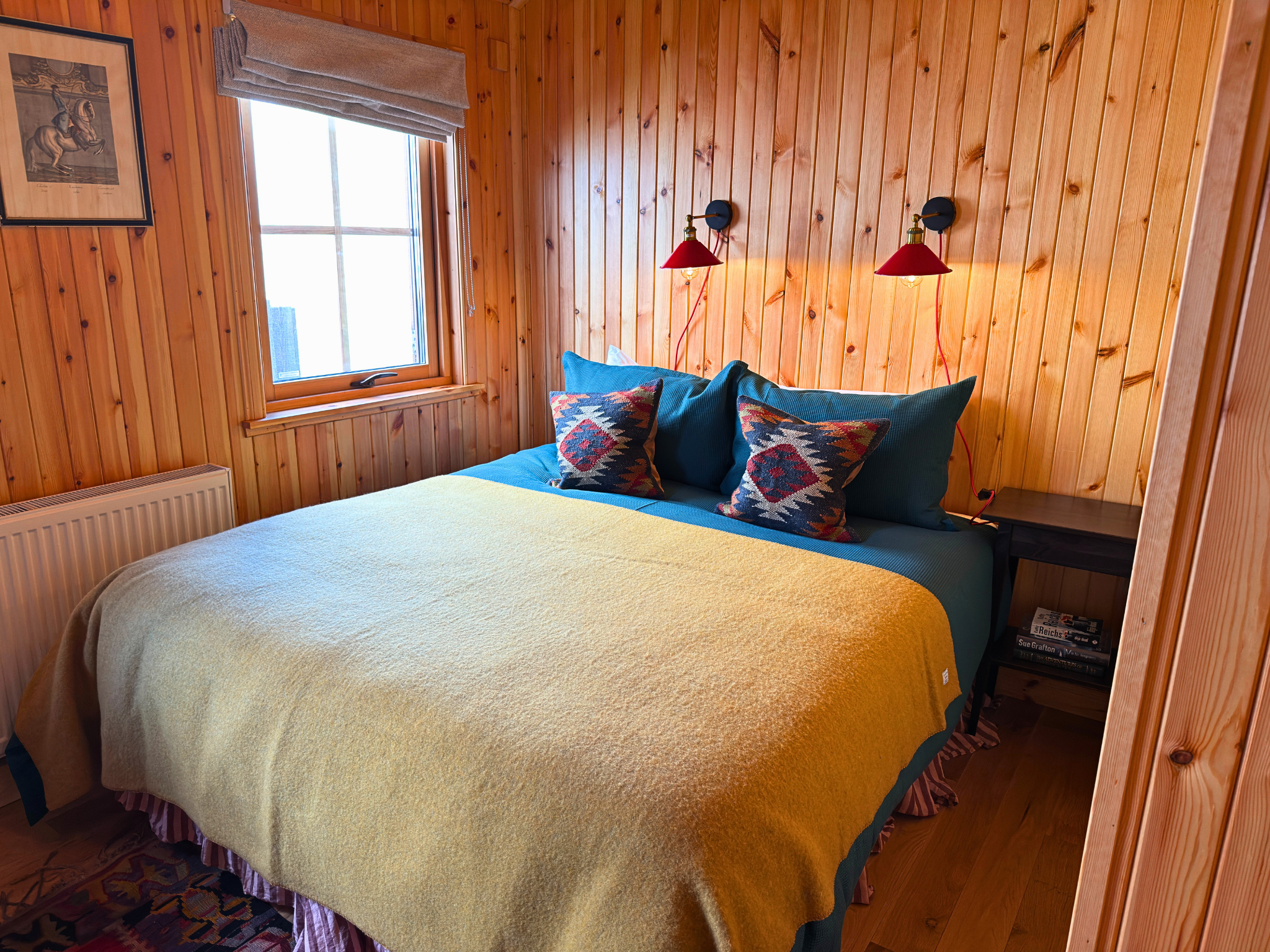 A double bedroom at Culra Lodge (Ben Alder Estate).