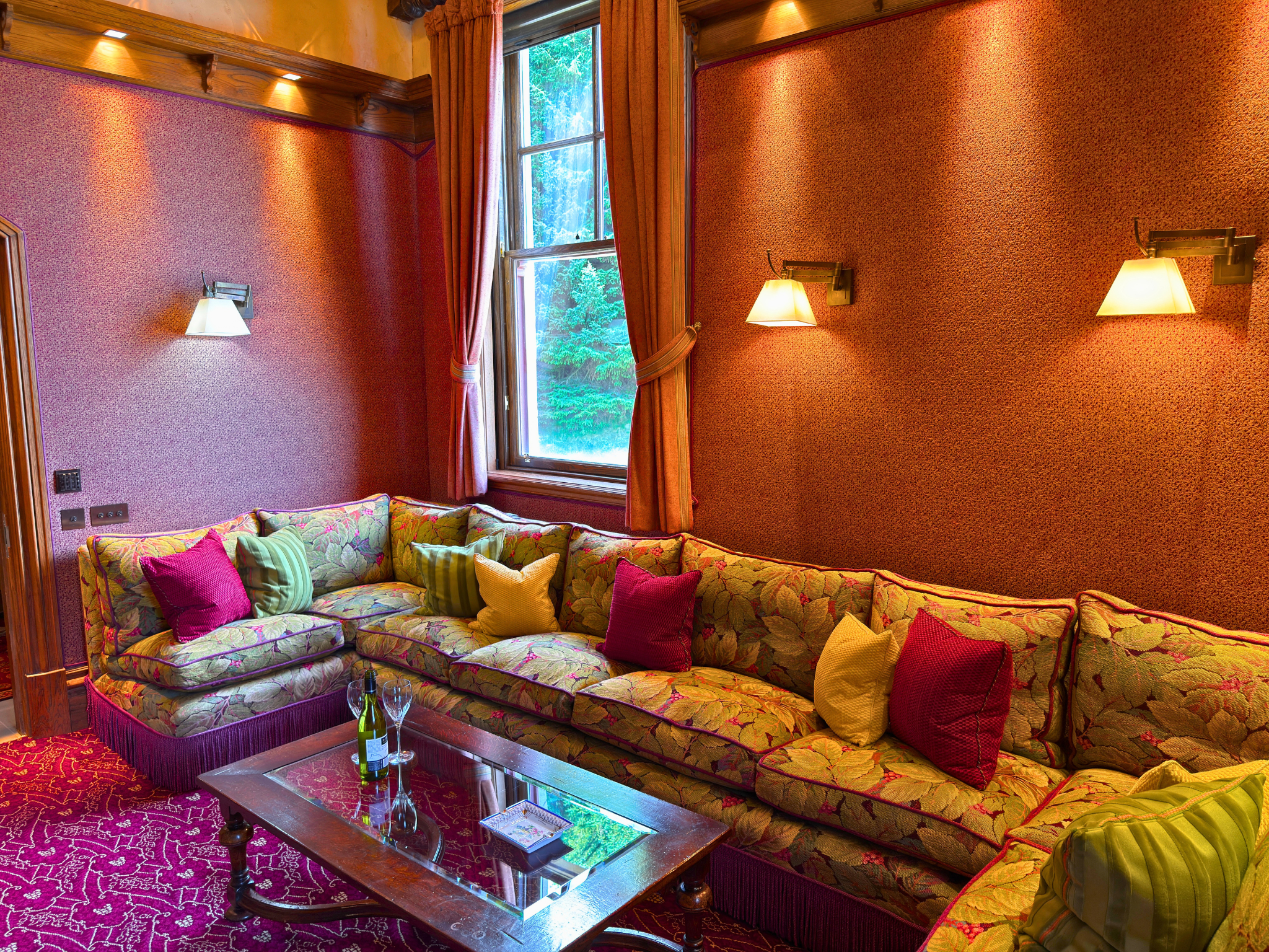 A living space in Gate Lodge (Ben Alder Estate).