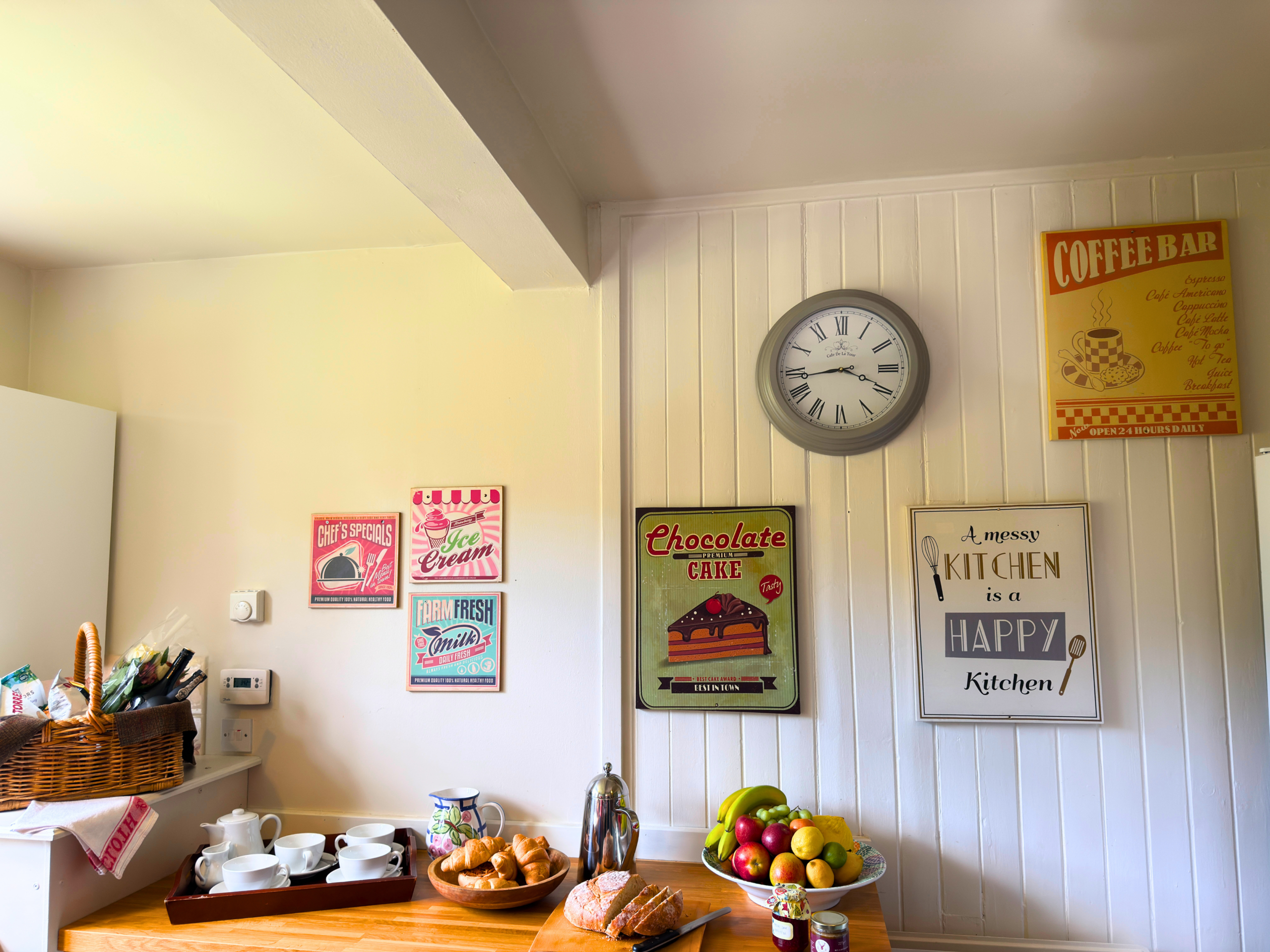 The kitchen at Strathmashie Cottage (Ben Alder Estate).