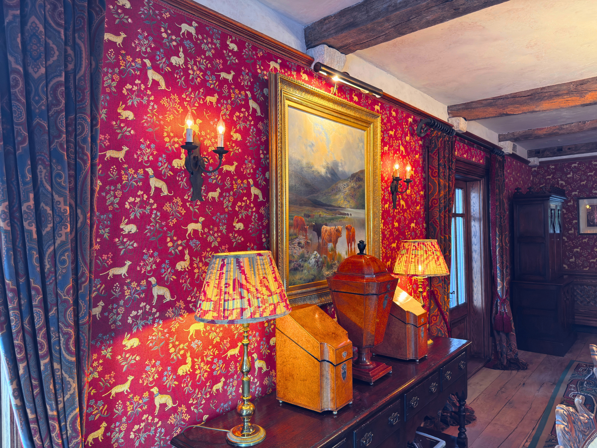 The dining room of Gate Lodge (Ben Alder Estate).