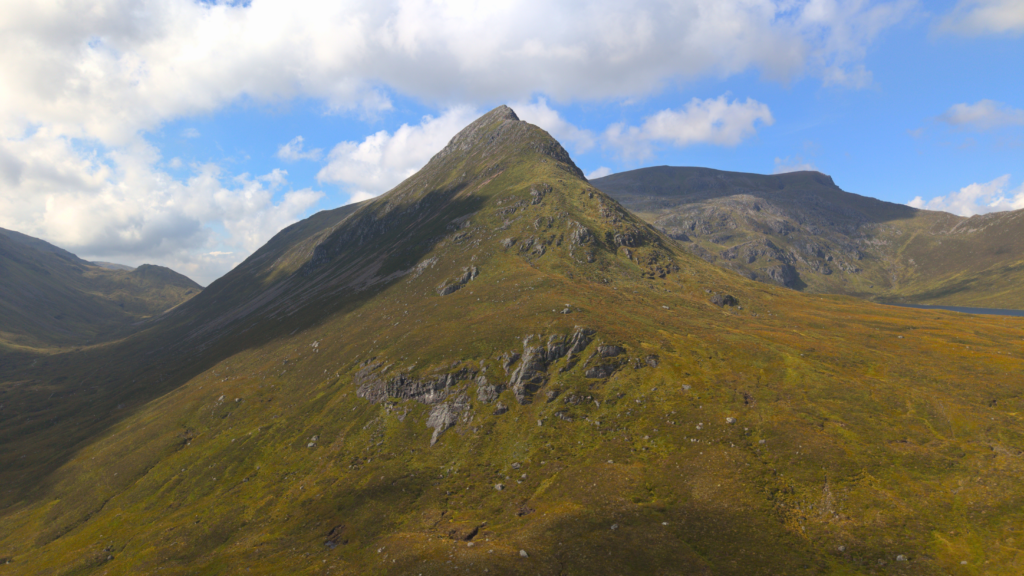 The lancet edge or Sgor Iutharn (Ben Alder Estate).